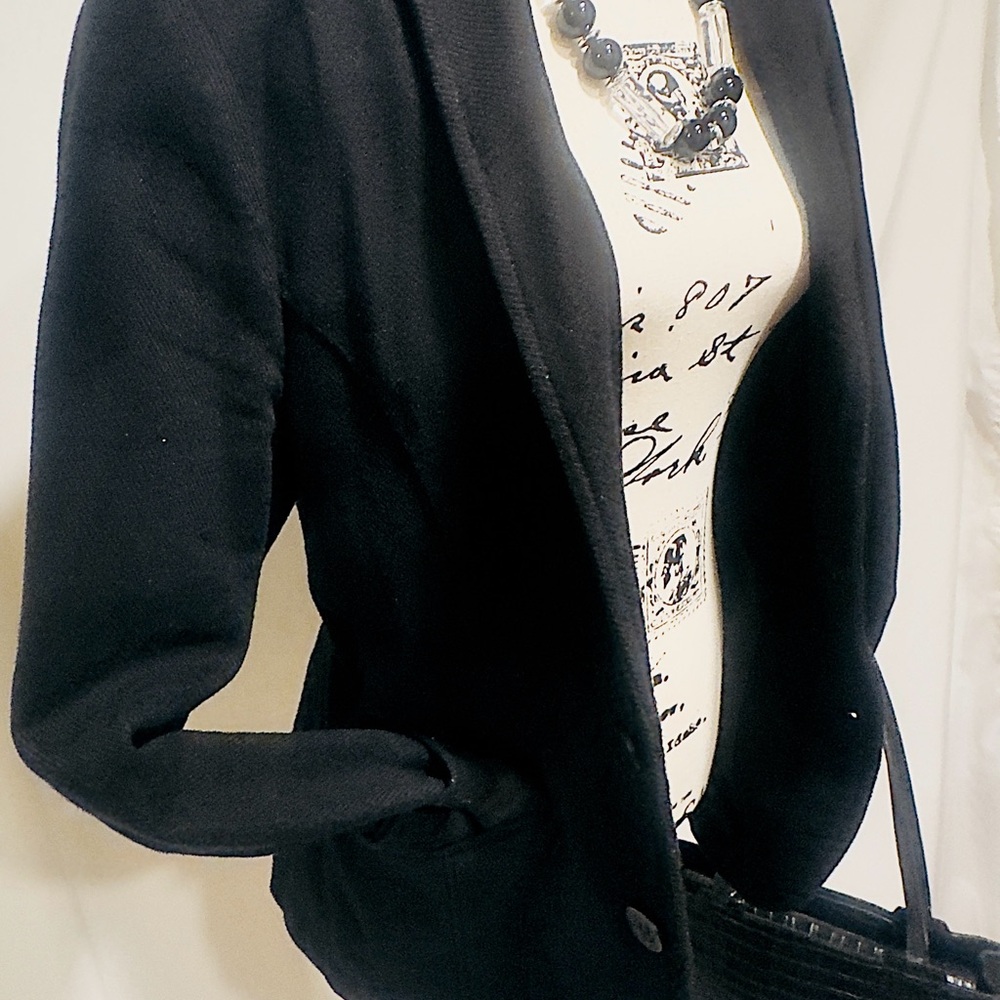 Colcci Brasil RARE Quiet Luxury Wardrobe Staple! Sophisticated Black Blazer- Med